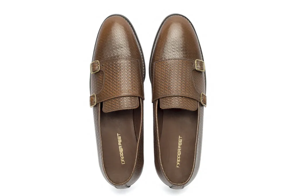 Jacob Monk Straps - Printed Cognac