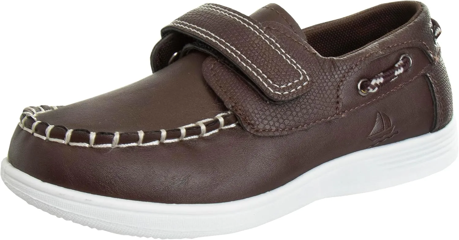 Josmo Low Top Boys Boat Shoe - Outdoor Slipon Boat Shoe (Sizes 6-10 Toddler / 11-13 Little Kid / 1-4 Big Kid)