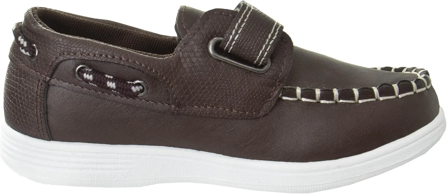 Josmo Low Top Boys Boat Shoe - Outdoor Slipon Boat Shoe (Sizes 6-10 Toddler / 11-13 Little Kid / 1-4 Big Kid)