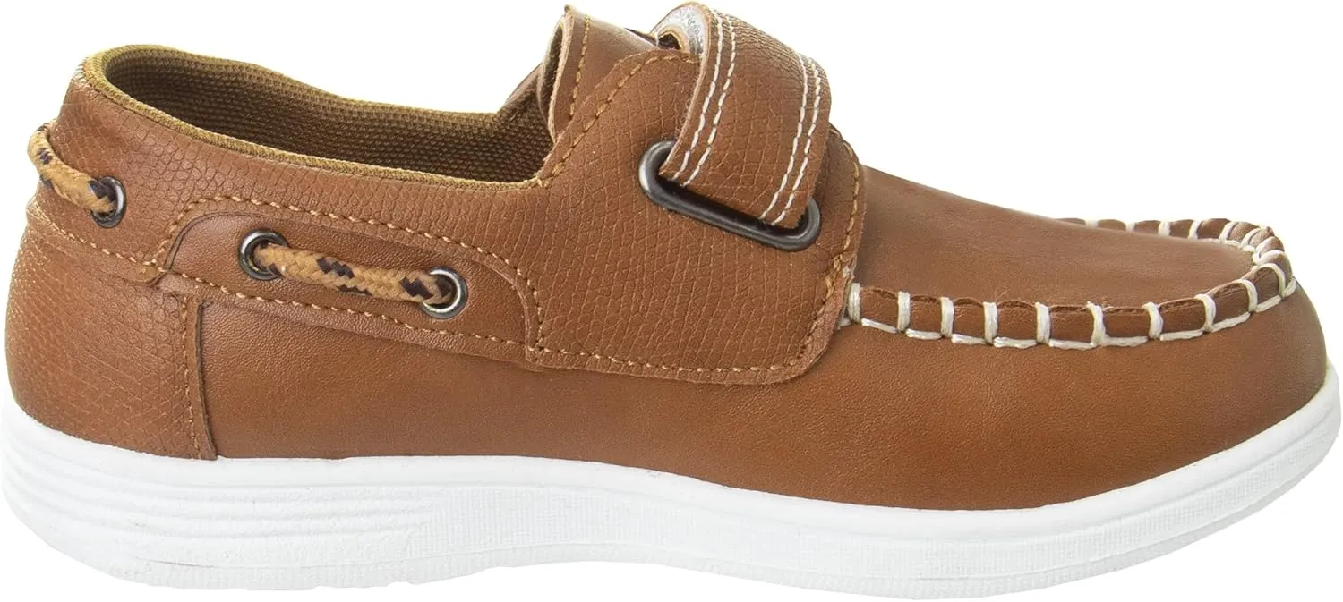 Josmo Low Top Boys Boat Shoe - Outdoor Slipon Boat Shoe (Sizes 6-10 Toddler / 11-13 Little Kid / 1-4 Big Kid)