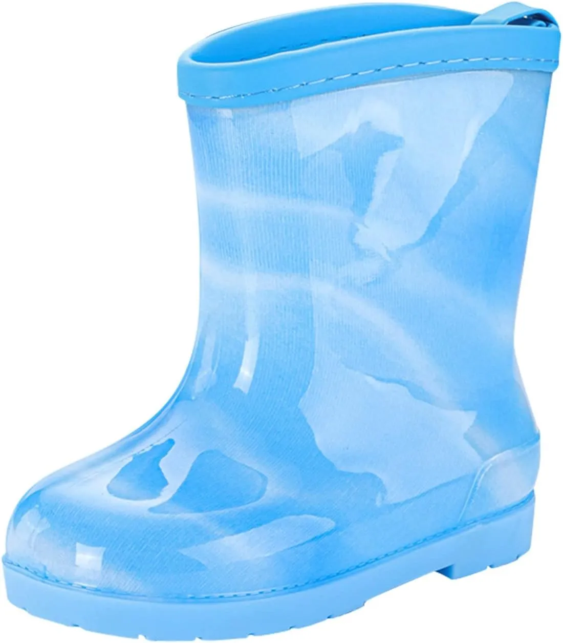 Kids Bow Rain Boots for Girls Toddler Waterproof Rubber Cute Rainbow Rain Shoes Lightweight Anti Slip Garden Boots