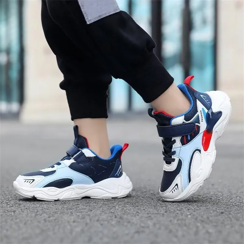 Kids Boy Fashion Comfortable Sport Sneakers for Outdoor Running Walking Cycling Hiking