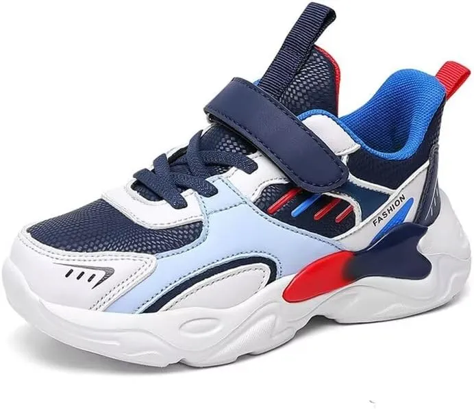 Kids Boy Fashion Comfortable Sport Sneakers for Outdoor Running Walking Cycling Hiking