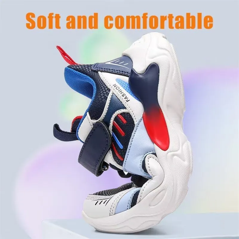Kids Boy Fashion Comfortable Sport Sneakers for Outdoor Running Walking Cycling Hiking
