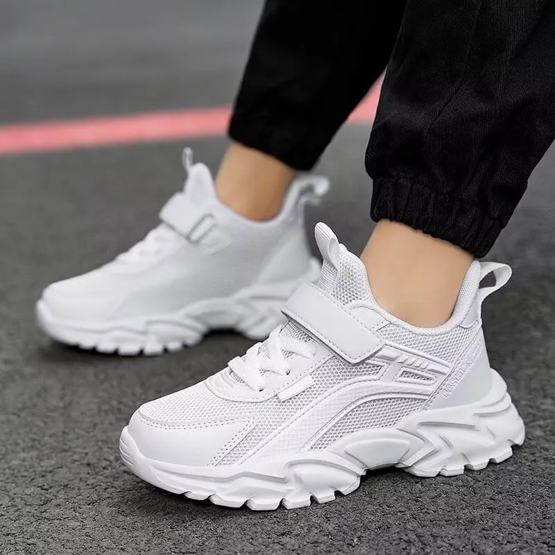 Kids Boy Fashion Lightweight Sport Sneakers for Walking Running Cycling Hiking Travel