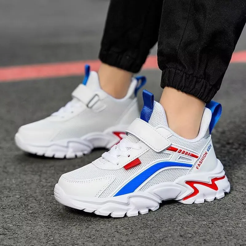 Kids Boy Fashion Lightweight Sport Sneakers for Walking Running Cycling Hiking Travel