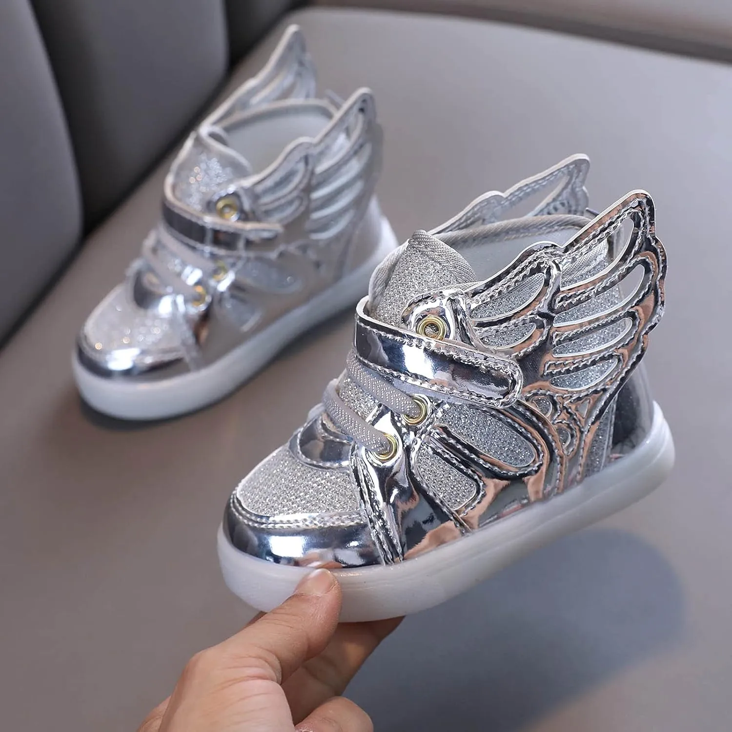Kids Light Up Shoes for Boys Girls Toddler Sneakers USB Rechargeable Best Gift for Birthday Halloween Christmas