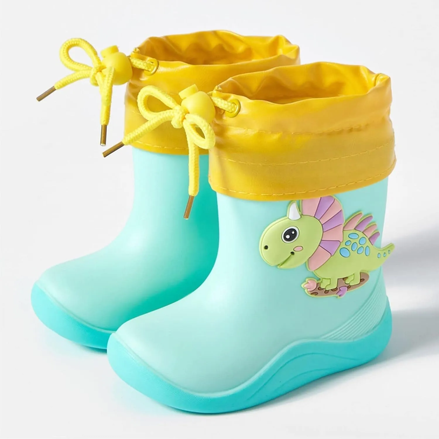 Kids Rain Boots Toddler Rainboots Waterproof Rubber Boys Rain Shoes For Baby Girls With Fun Patterns Kids Mud Boots