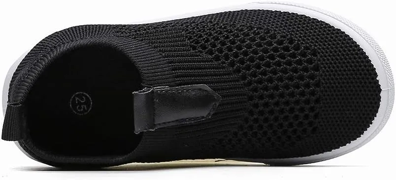 Kids Slip on Sneakers Breathable Flat Shoes for Running Walking Cycling(Toddler/Little Kid)