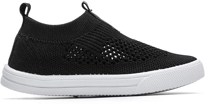 Kids Slip on Sneakers Breathable Flat Shoes for Running Walking Cycling(Toddler/Little Kid)