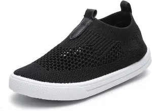 Kids Slip on Sneakers Breathable Flat Shoes for Running Walking Cycling(Toddler/Little Kid)