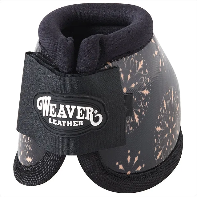 Large Weaver Fashion 600D Neoprene No Turn Horse Leg Bell Boots Pair Black