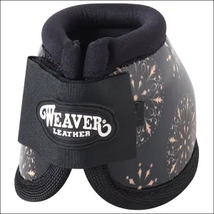 Large Weaver Fashion 600D Neoprene No Turn Horse Leg Bell Boots Pair Black