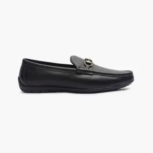 Leather Loafers with Buckle