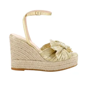 Loeffler Randall Shoes, Peri Pleated Wedge Espadrilles (size 9)
