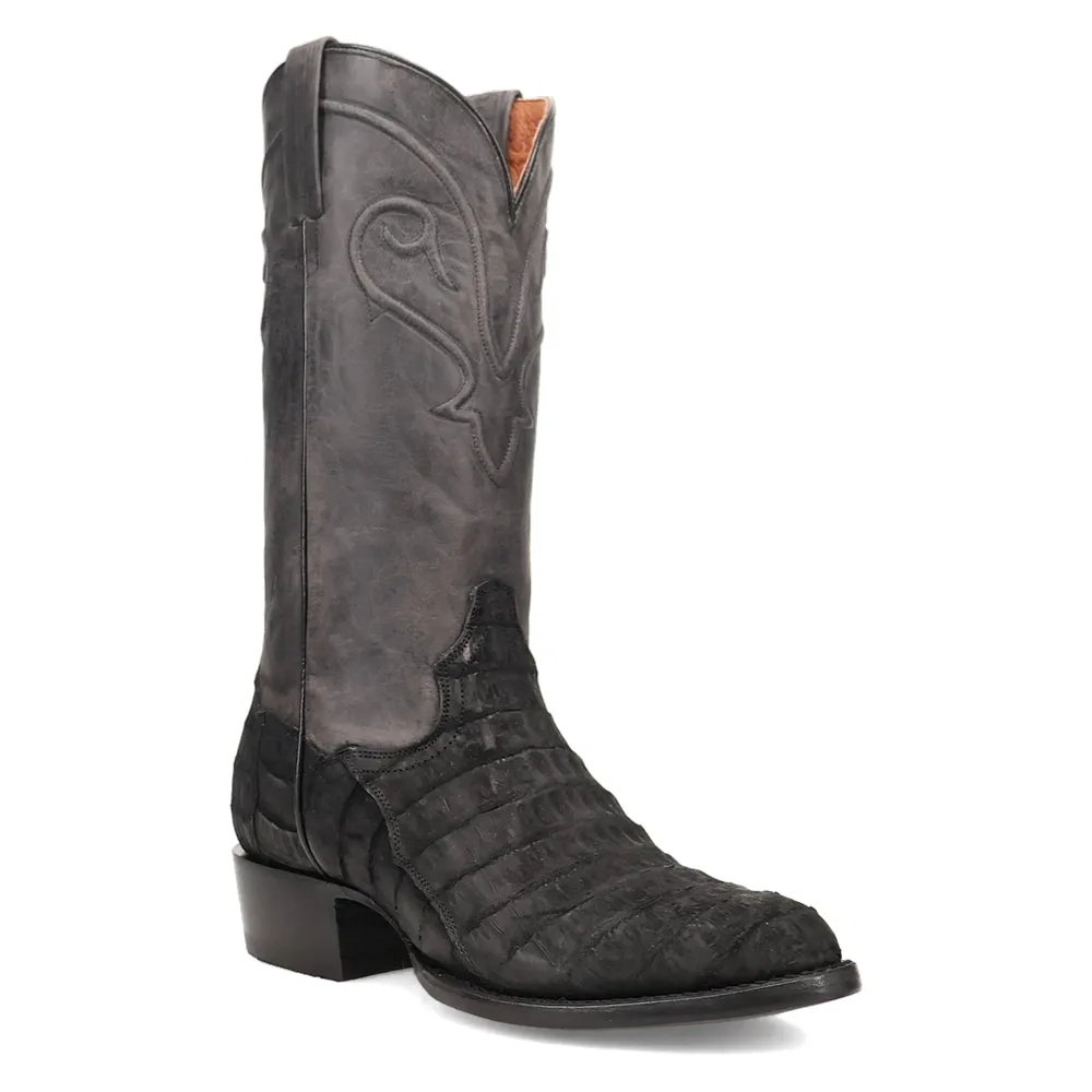Makara Alligator Round Toe Pull On Cowboy Boots