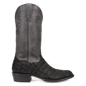 Makara Alligator Round Toe Pull On Cowboy Boots