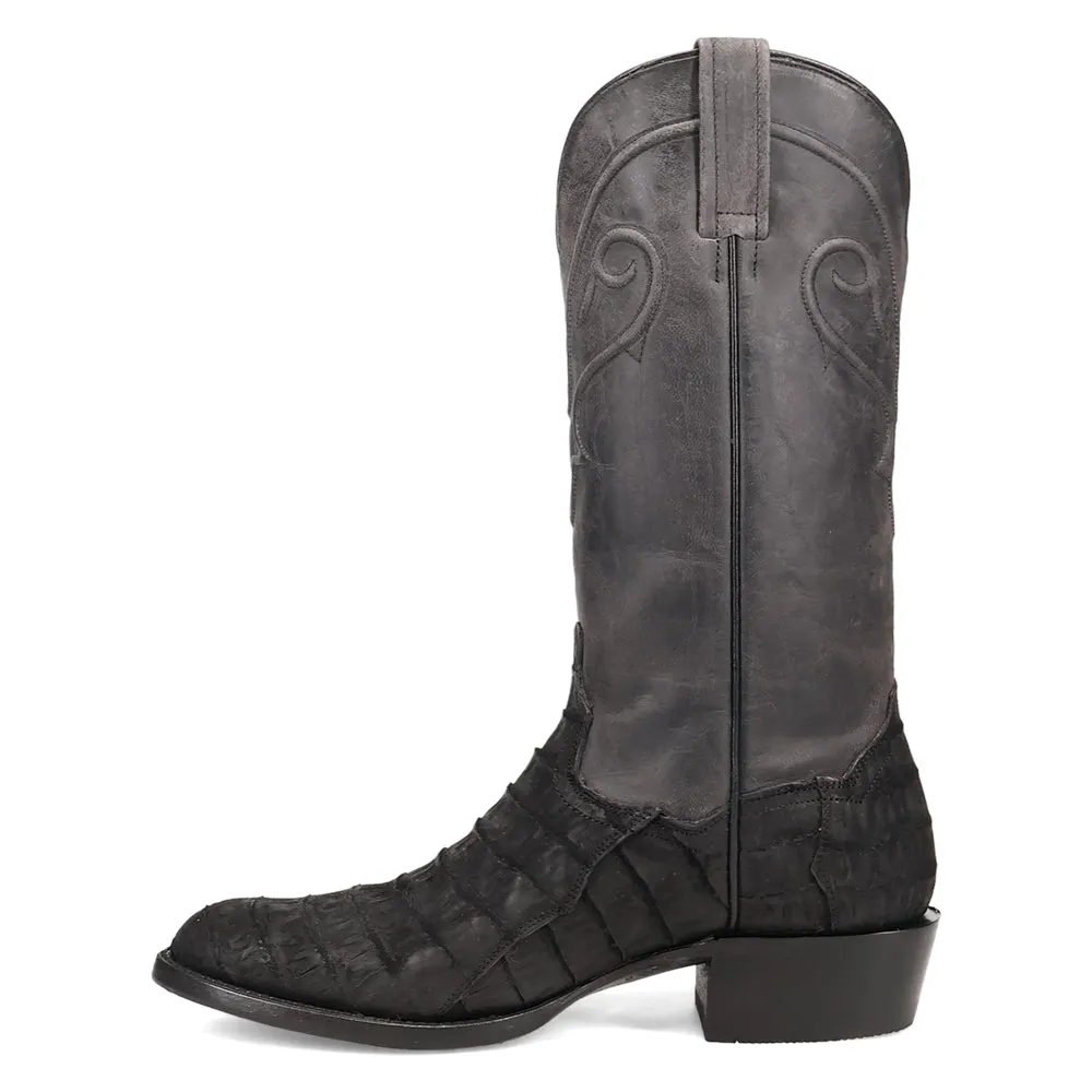 Makara Alligator Round Toe Pull On Cowboy Boots