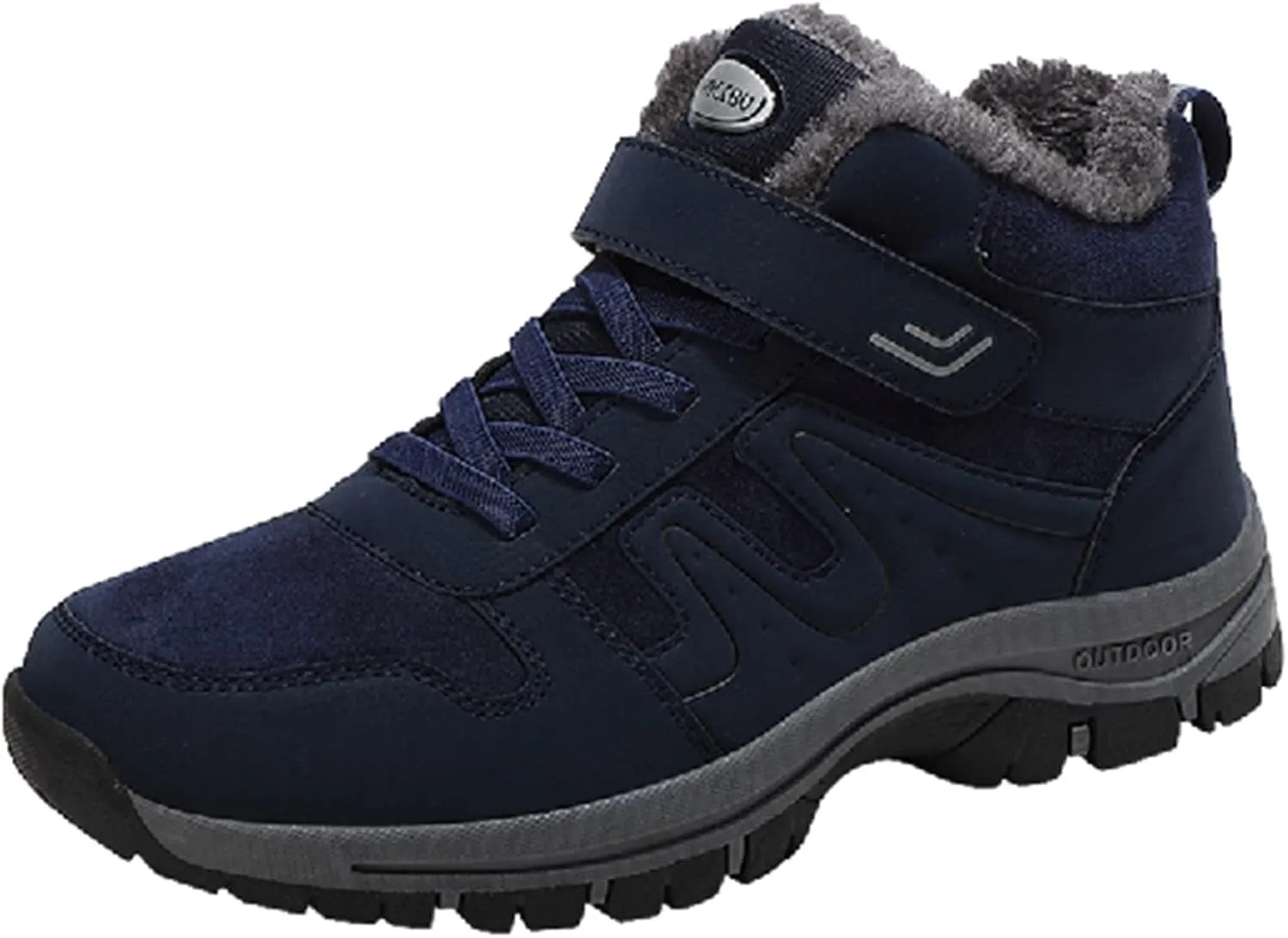 Men Work Boots Non Steel Toe Hiking Sneakers Warm Ankle Womens Safety Toe Shoes Wide Width Platform Sneakers Lightweight Safety Hike Grounded Footwear