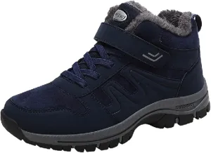 Men Work Boots Non Steel Toe Hiking Sneakers Warm Ankle Womens Safety Toe Shoes Wide Width Platform Sneakers Lightweight Safety Hike Grounded Footwear