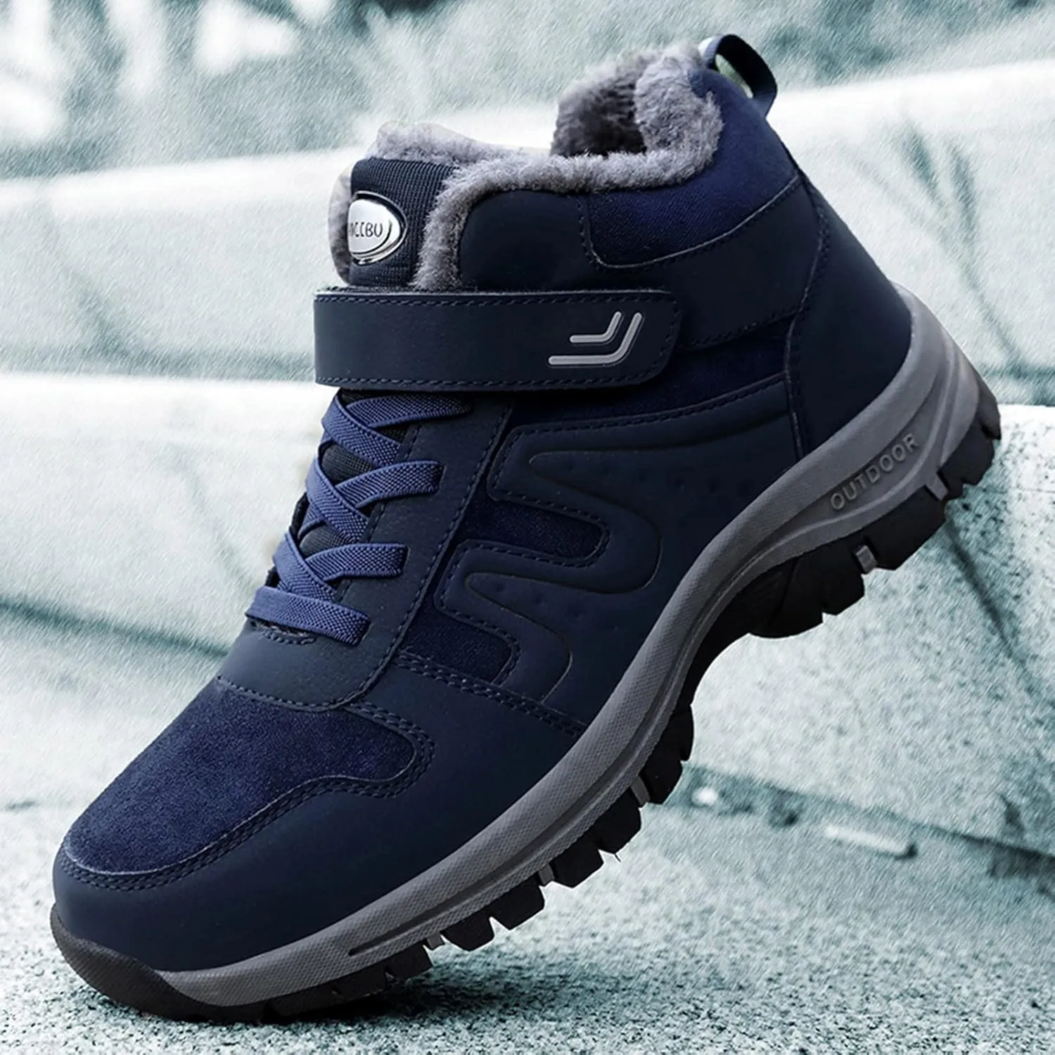 Men Work Boots Non Steel Toe Hiking Sneakers Warm Ankle Womens Safety Toe Shoes Wide Width Platform Sneakers Lightweight Safety Hike Grounded Footwear