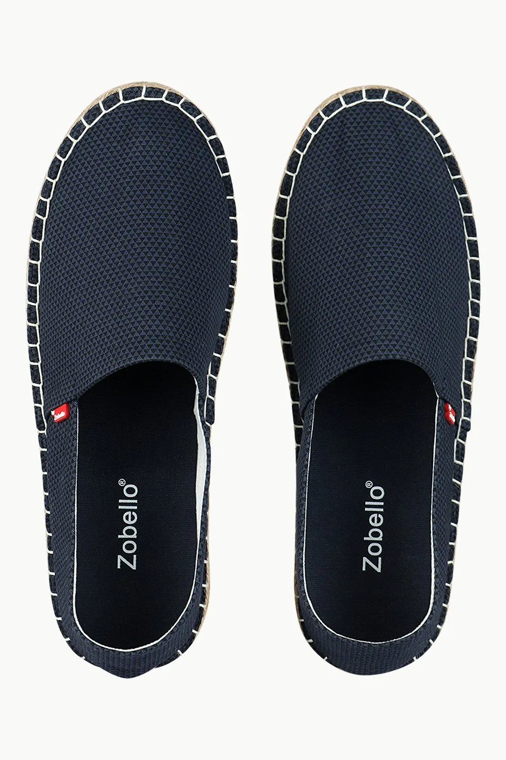 Men's Printed Navy Canvas Espadrilles
