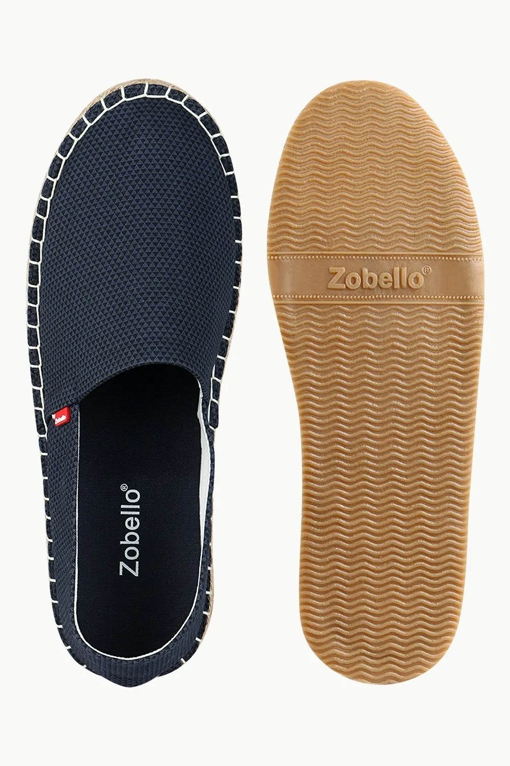 Men's Printed Navy Canvas Espadrilles