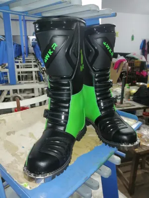 Motorbike Motorcycle Men Leather Racing Sports Shoes Boots MN-059
