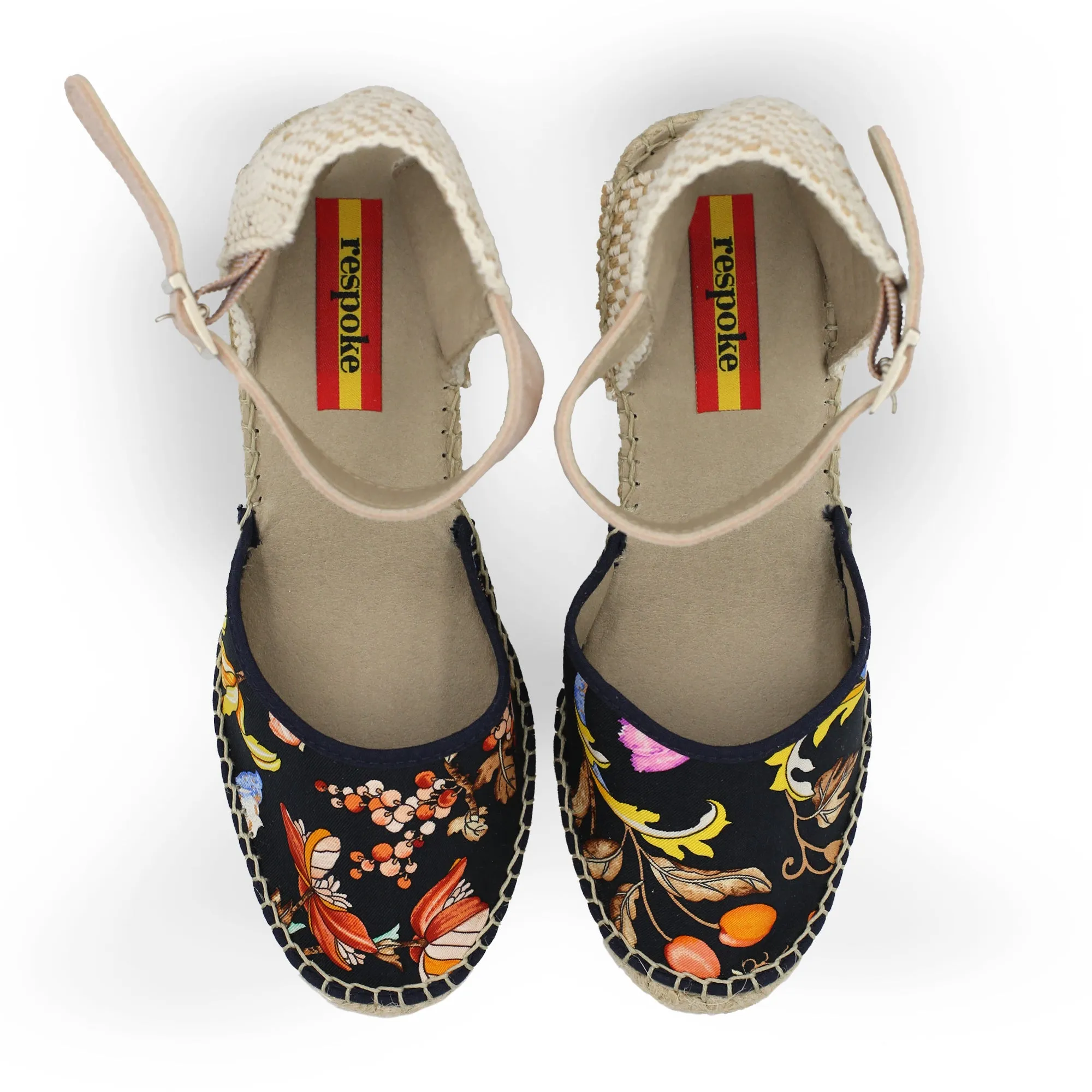 ORIENT Black Buckle Wedges