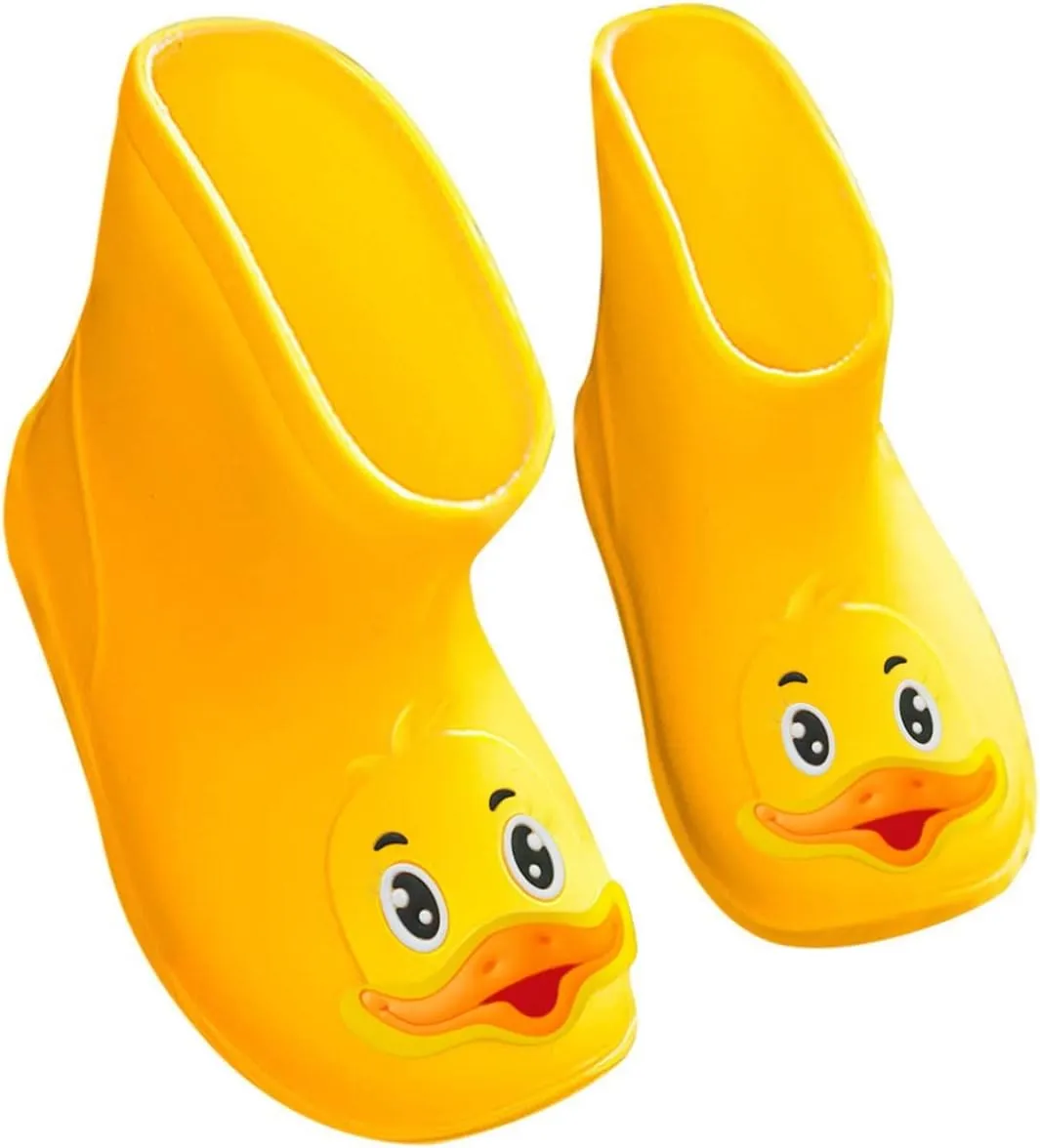 Rain Boots Girls Boys Kids Cartoon Rain Shoes Baby Rubber Boots Toddler Baby Water Shoes for Toddler Duck Boots