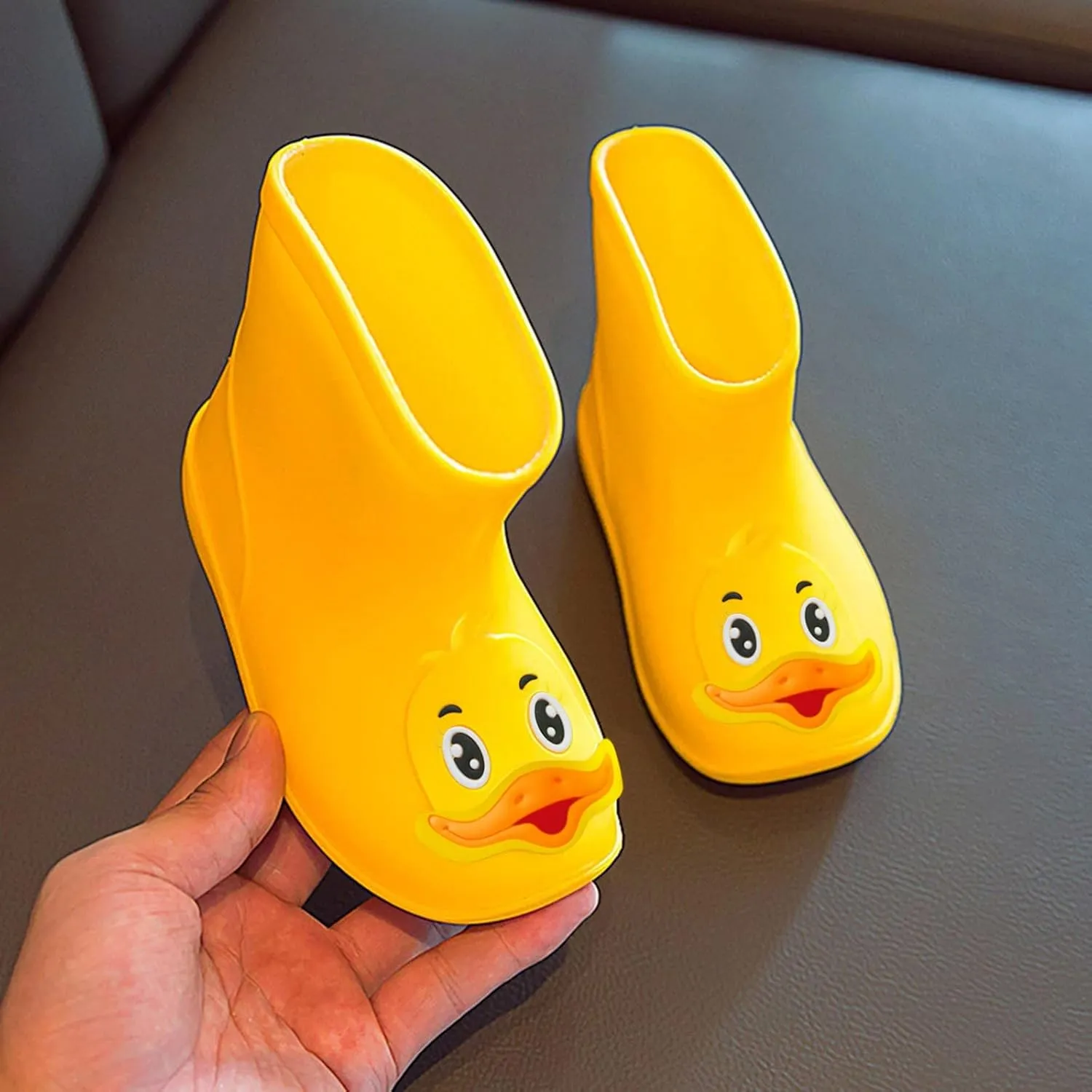 Rain Boots Girls Boys Kids Cartoon Rain Shoes Baby Rubber Boots Toddler Baby Water Shoes for Toddler Duck Boots
