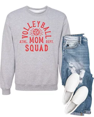 (Red Print) Mom Squad Volleyball Ath Department