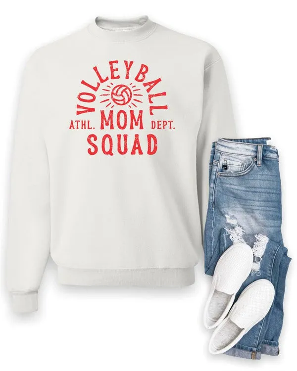 (Red Print) Mom Squad Volleyball Ath Department
