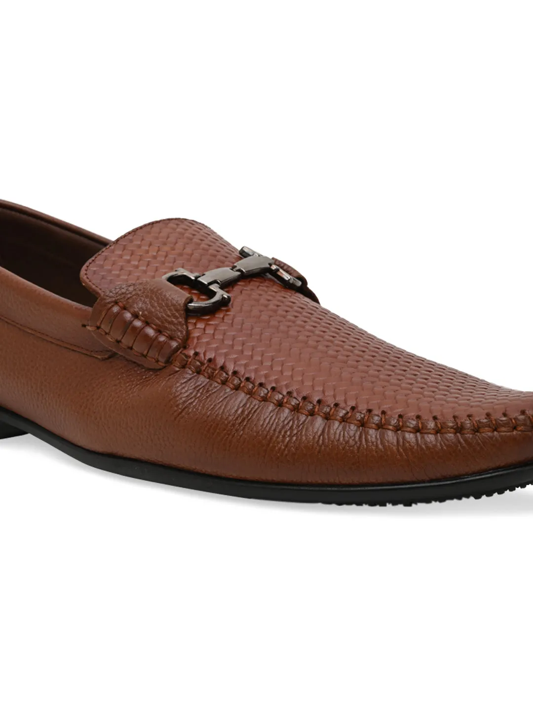 Regal Mens Textured Leather Loafers