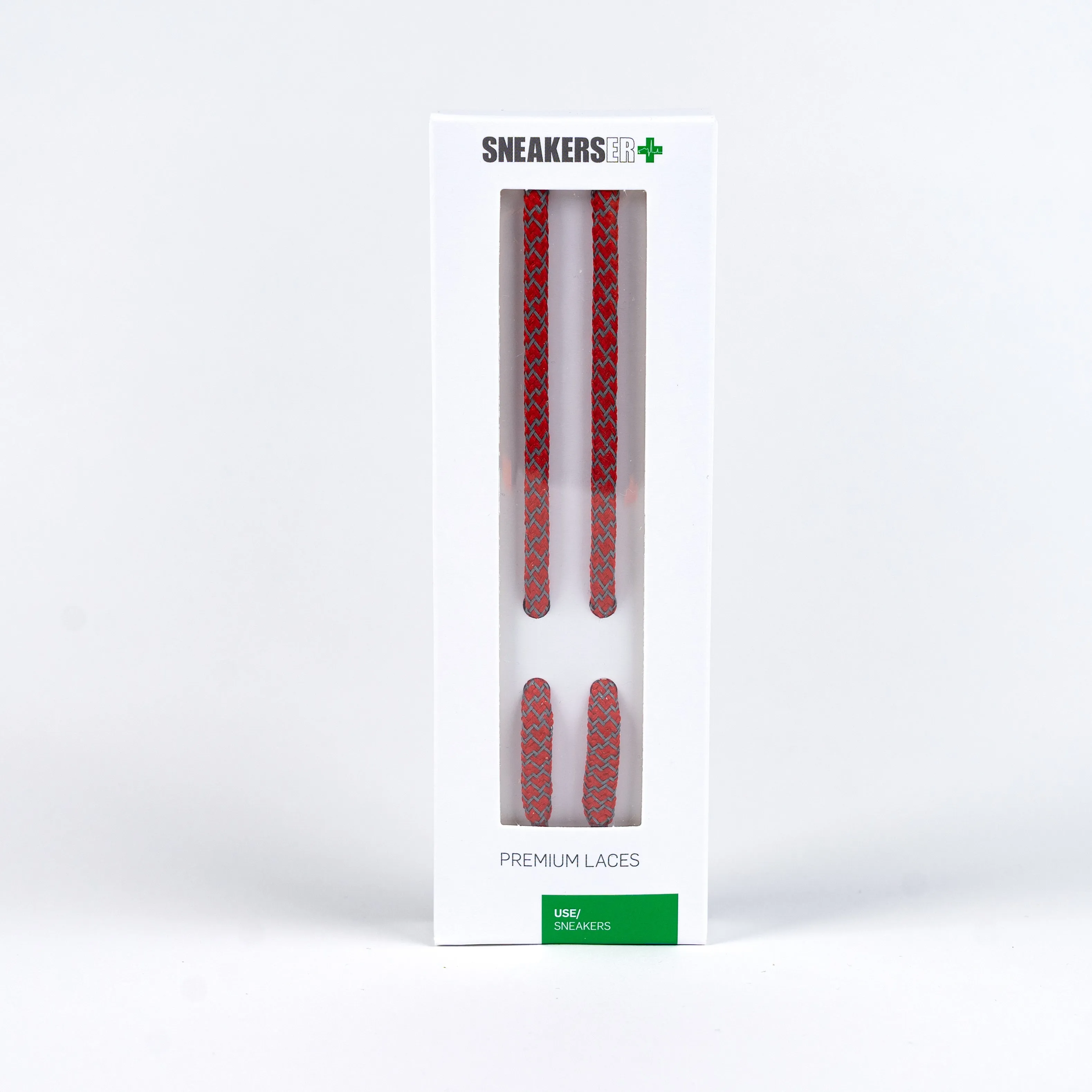 ROUND REFLECTIVE LACES 120cm - RED