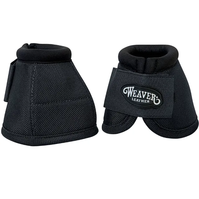 Small Weaver 2520D Ballistic Nylon No Turn Horse Leg Bell Boots Pair Black