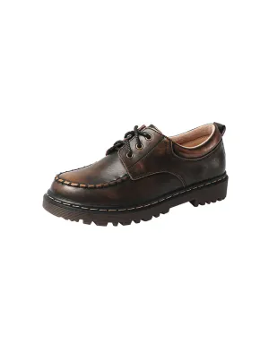 Soft Leather Comfortable Mary Janes Loafers