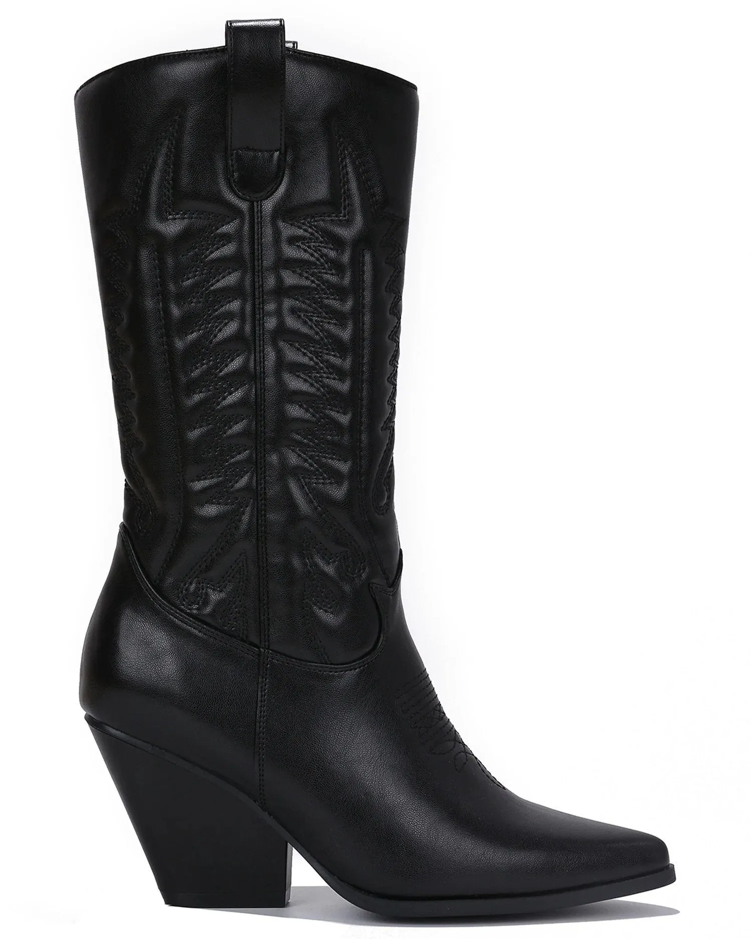 Southern Belle Black Cowboy Boots