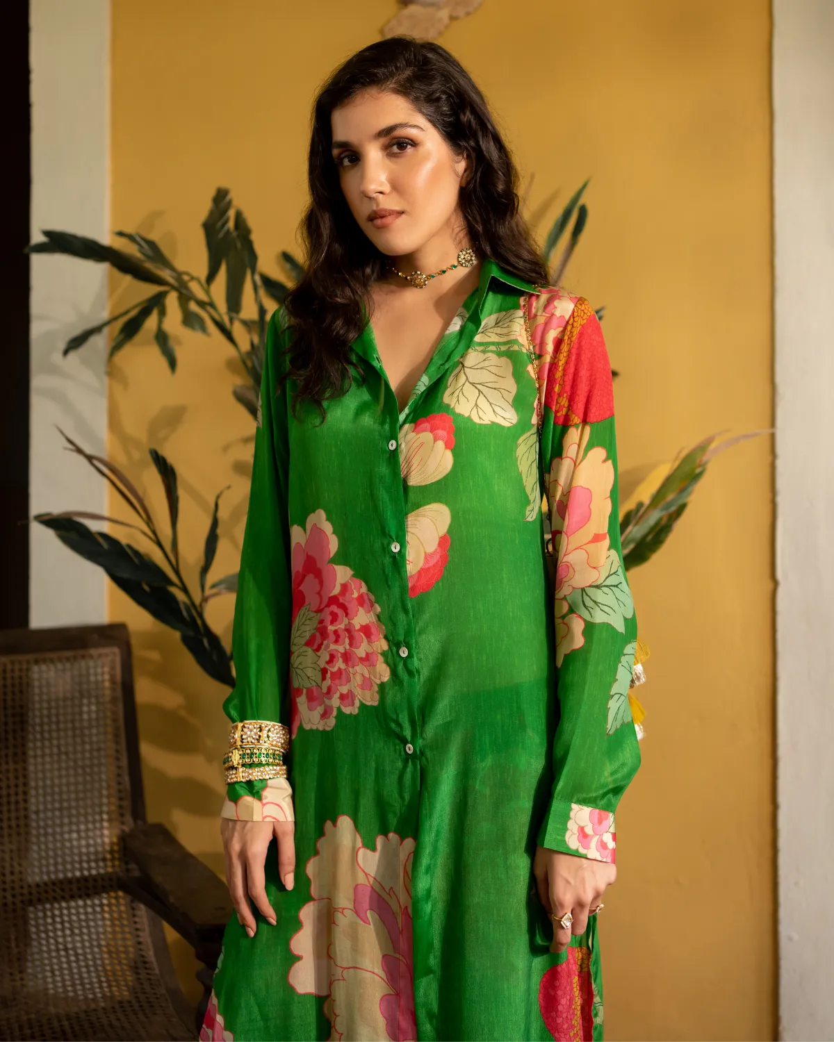 Spring Blooming Floral Kurta Set