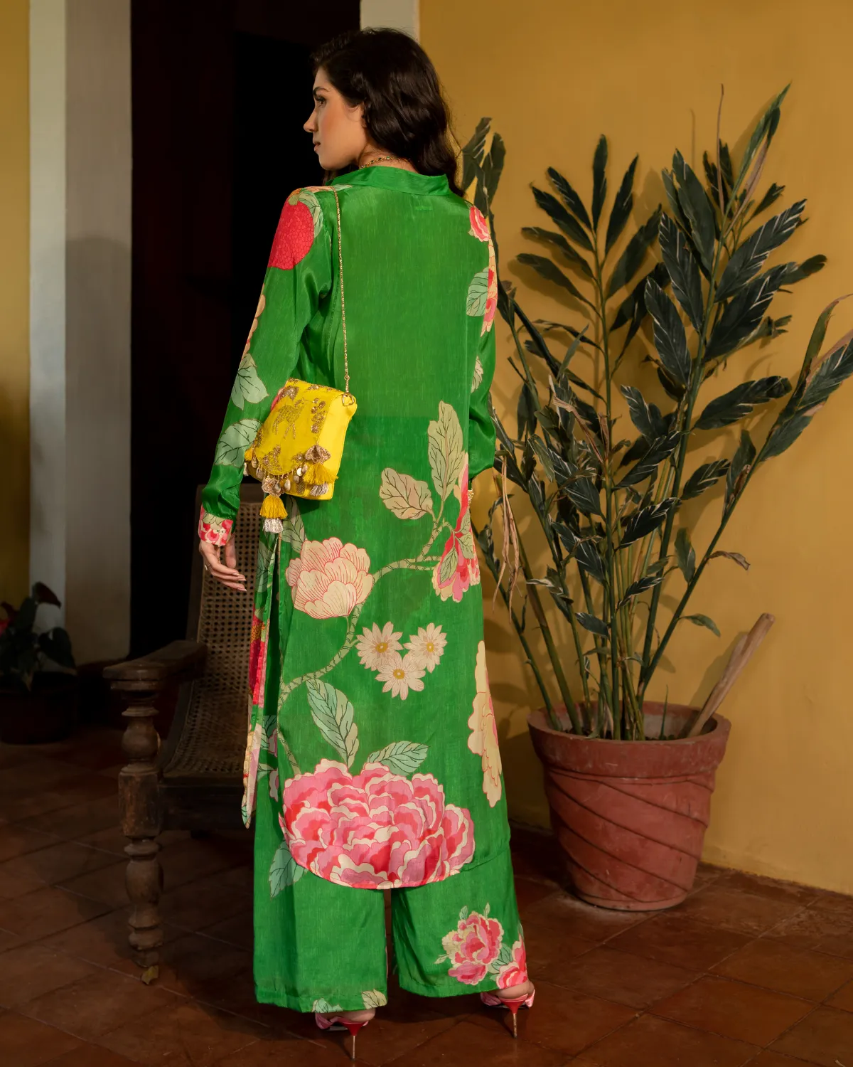 Spring Blooming Floral Kurta Set
