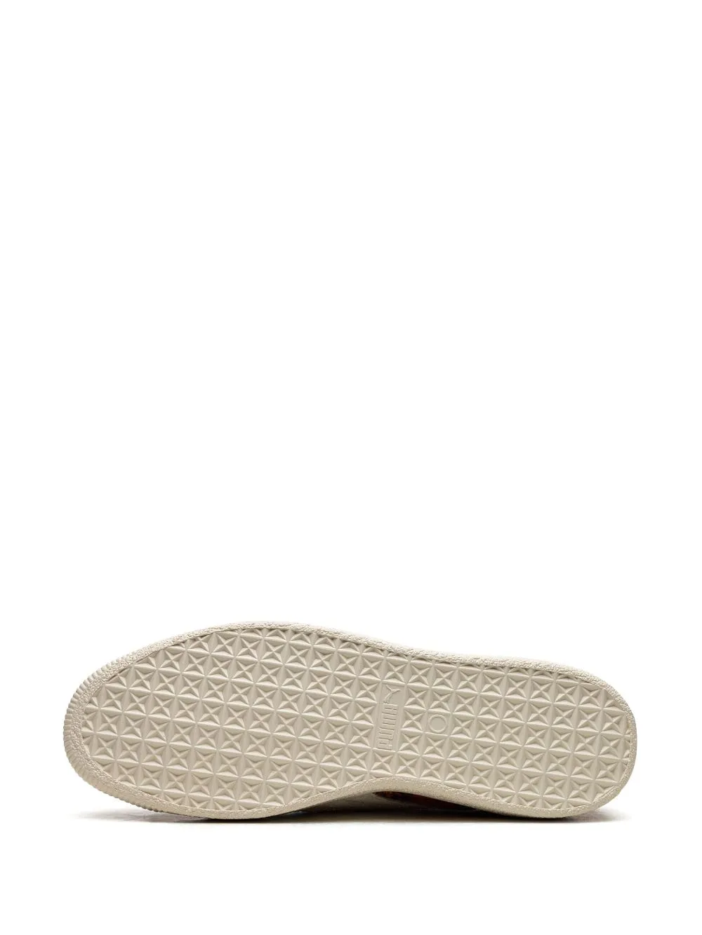 Suede VTG Harris Tweed "Frosted Ivory/Red" sneakers