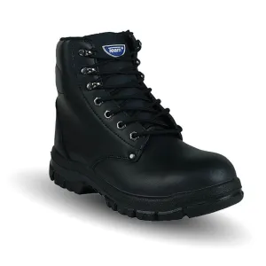 Team HTB-11 Size 11 Black Hightop Safety Zip Up Ankle Boots