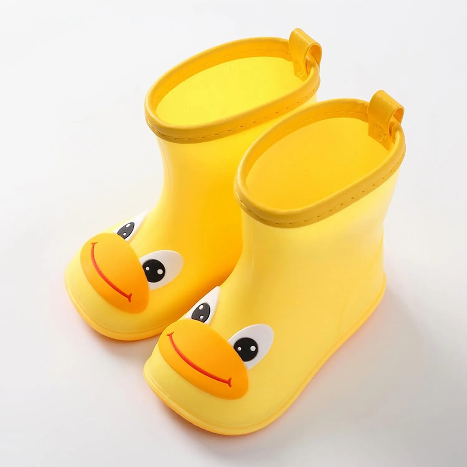 Toddler Boys Girls Rain Boots Baby Kids Easy-on Rain shoes Non Slip Lightweight Shoes