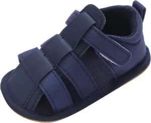 Toddler Canvas Ankle Sandals Open Toe Strap Flare Non Slip Summer Shoes Infant Newborn Breathable Gladiator Sandals