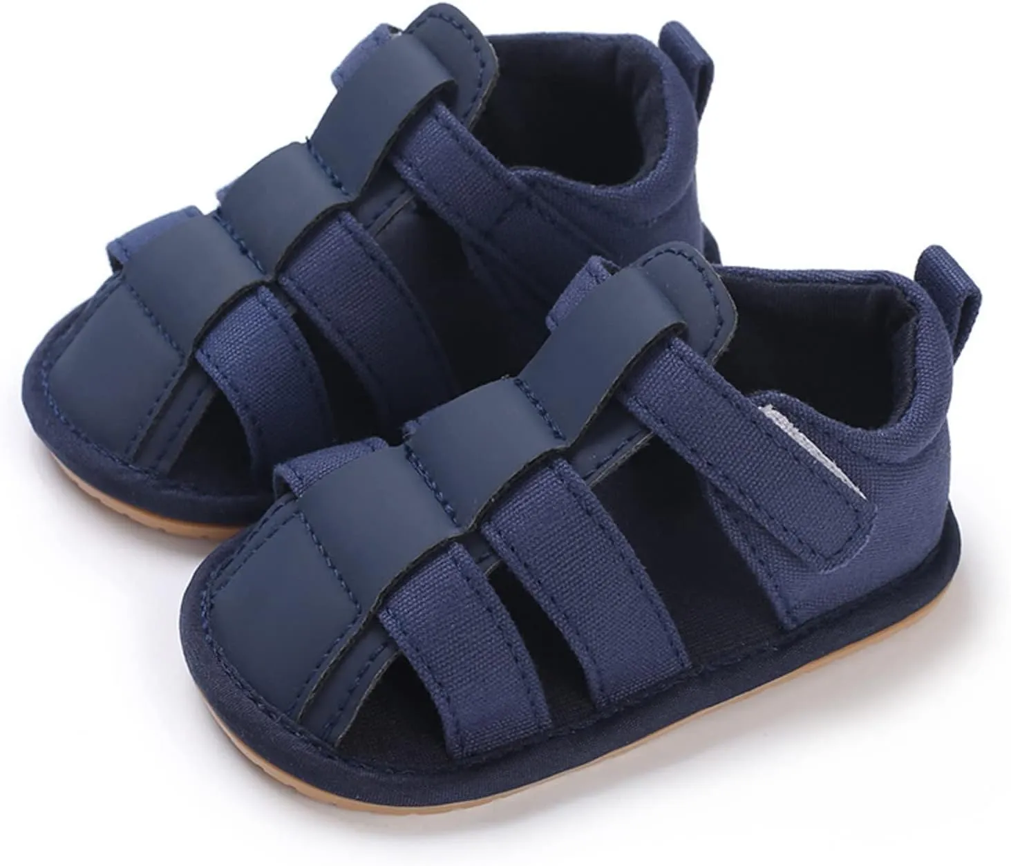 Toddler Canvas Ankle Sandals Open Toe Strap Flare Non Slip Summer Shoes Infant Newborn Breathable Gladiator Sandals