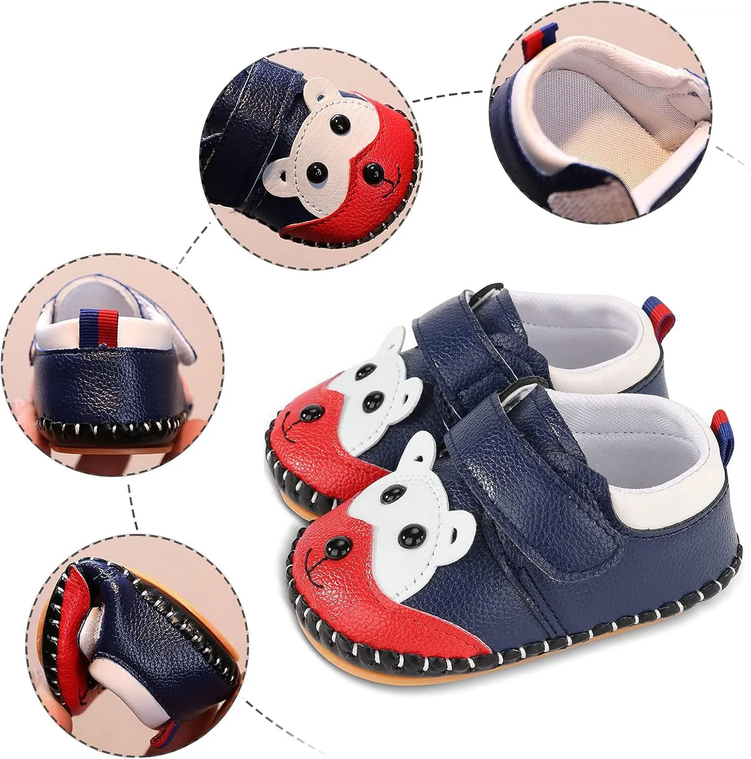Toddler Cute Bunny Sneaker Baby Infant Newborn Ankle Close Toe First Walking Leather Sport Shoes Summer Slip On Comfy