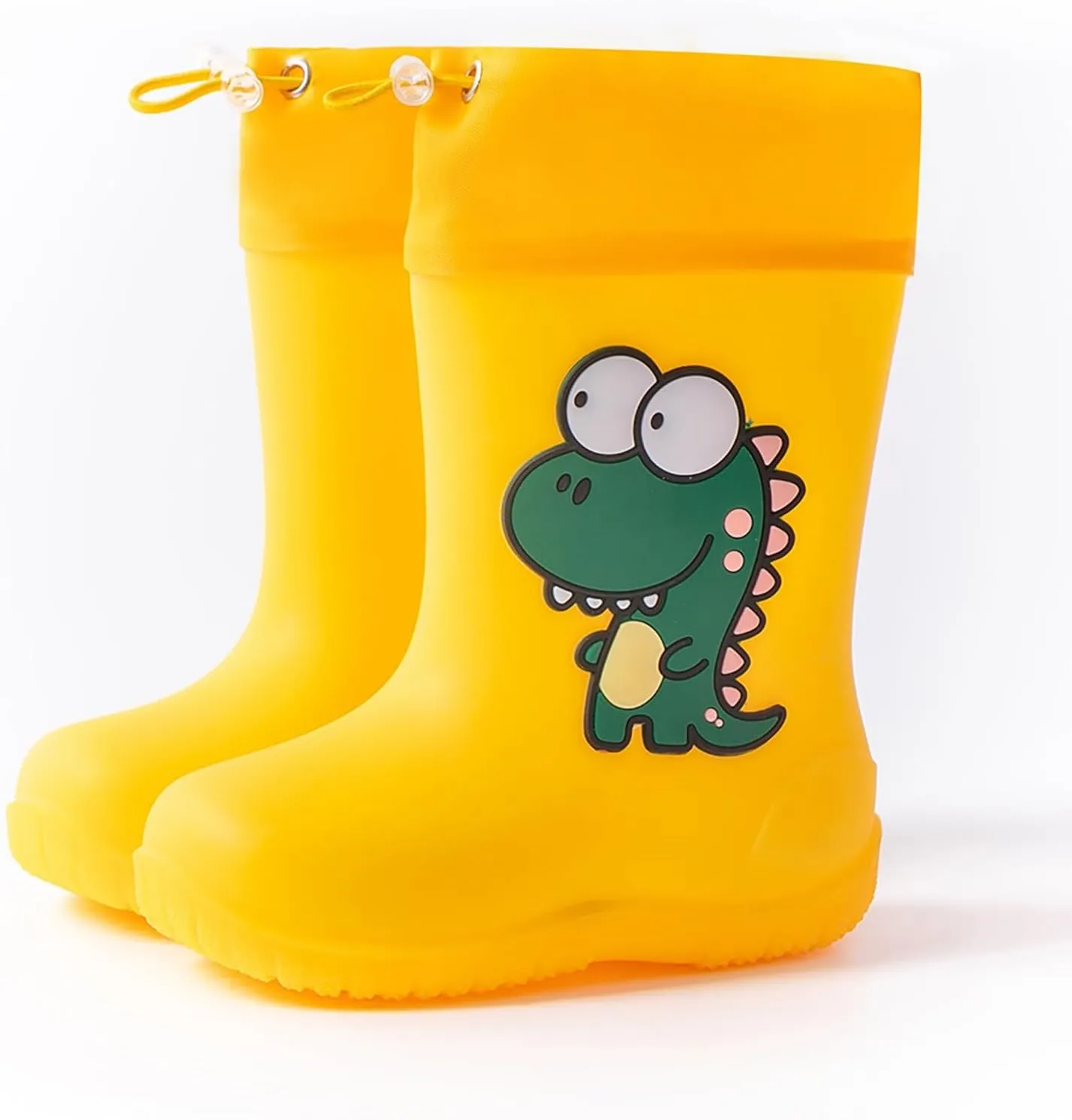 Toddler Kids Rain Boots Baby Cartoon Cute Non Slip Rain Shoes Children Easy On Waterproof Boots For Boys And Girls School