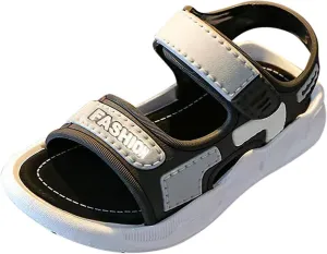 Toddler Open Toe Foam Sandals Summer Flat Wide Shoes Baby Boys Girls Summer Outdoor Fashion Loafers With Strap Soft