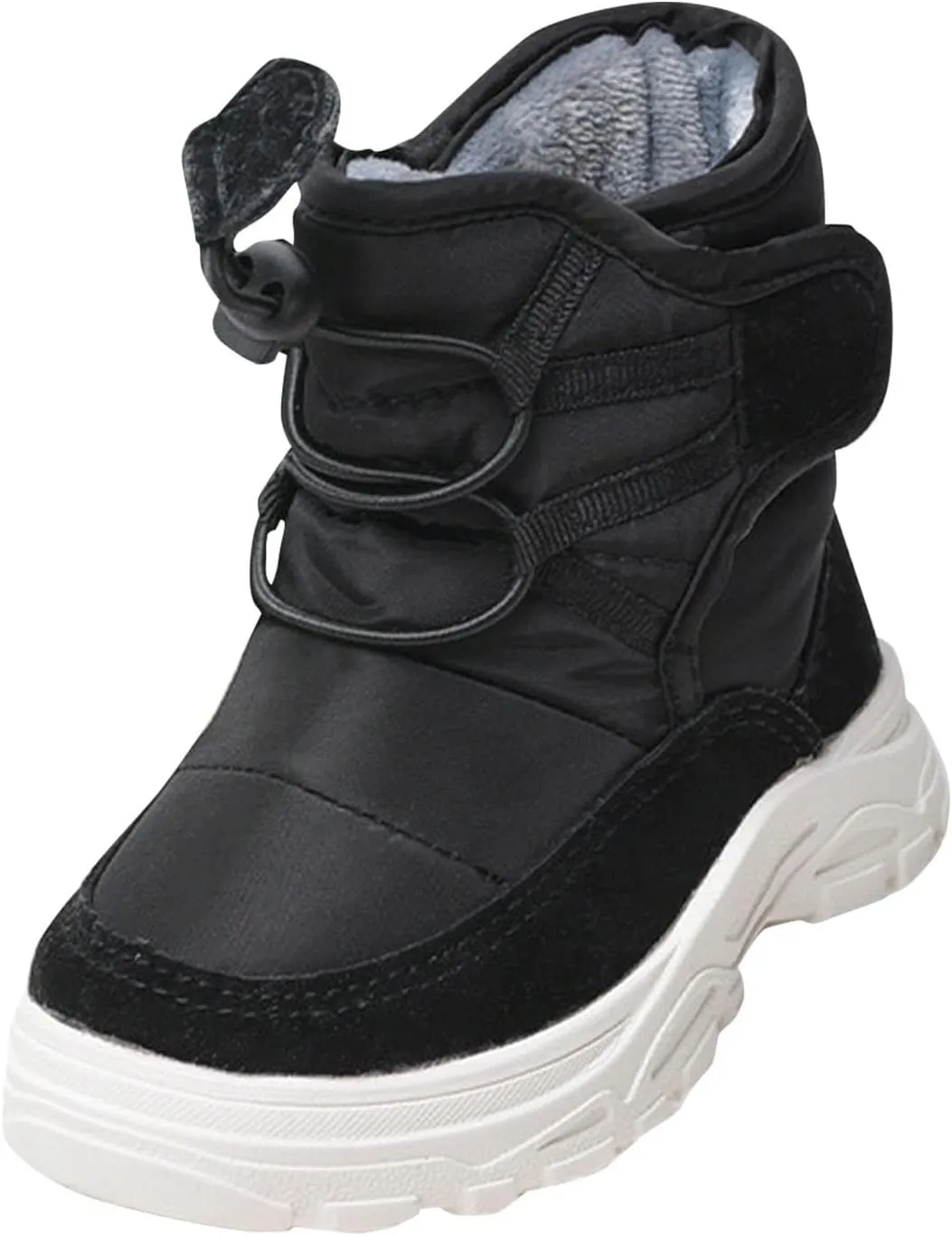 Toddler Snow Booties Open Toe Winter Ski Shoes Boys Kids Childrens Soft Sole Non Slip Fuzzy Warm Shoes Fashion Comfy