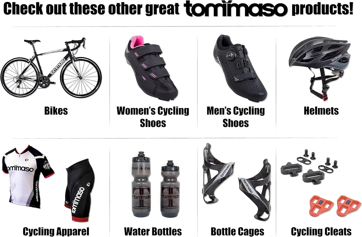 Tommaso Strada Mens SPD & Peloton ShoesReady-to-Ride with Peloton Delta Cleat or SPD Cleats for Road Bicycles & Most Indoor BikesExplore Vareity Cycling Shoes & Bike Accessories.